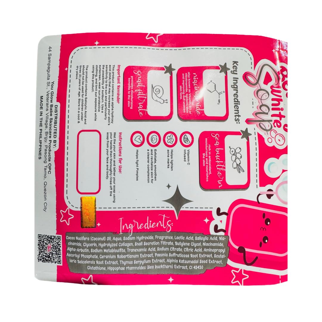 Generic You Glow Babe ingredient label highlighting sea buckthorn and actives benefit