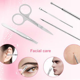 Yougai grooming tool in use pushing back cuticle for precise nail prep