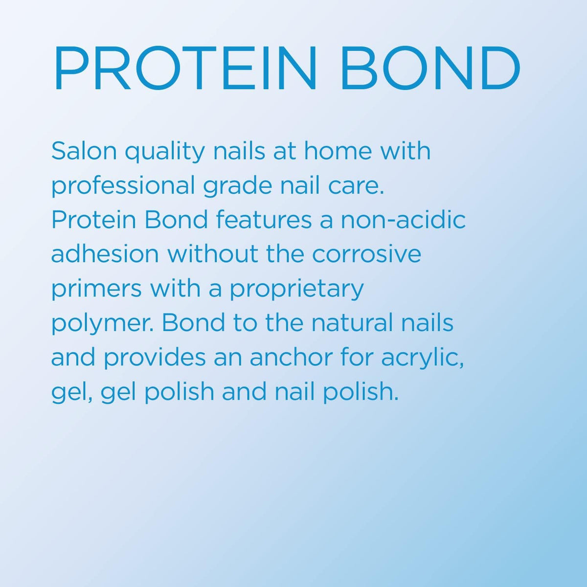 Young Nails Protein Bond applied by technician improving adhesion during service