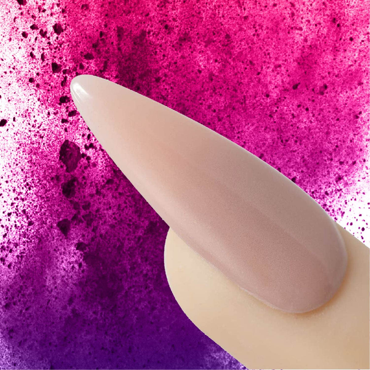 Young Nails Rosebud bead on brush in application showing predictable medium-viscosity bead for fast set