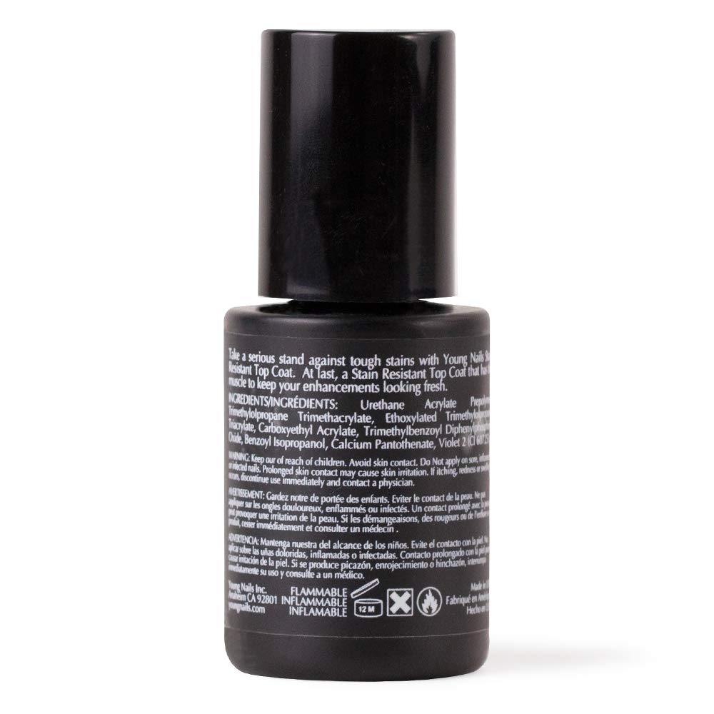 Young Nails texture close-up of no-wipe gel showing smooth glossy consistency and durable finish