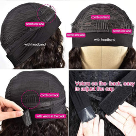 Youngirl side profile in use demonstrating natural hairline and comfort benefit