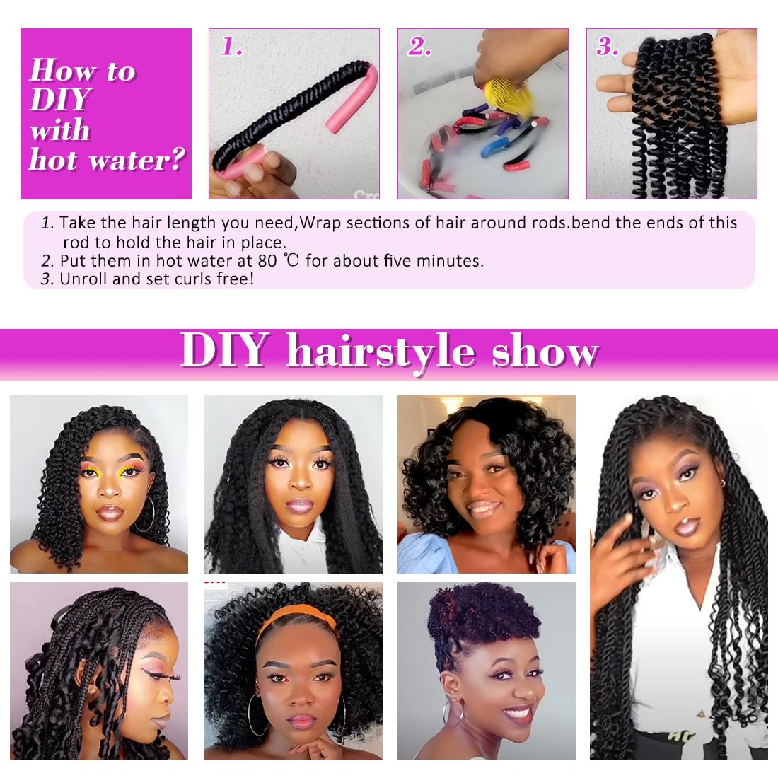 Youngther faux locs close detail highlighting realistic wrap and held shape