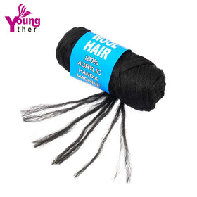 Youngther wet-style after gentle wash showing reusable yarn maintaining form