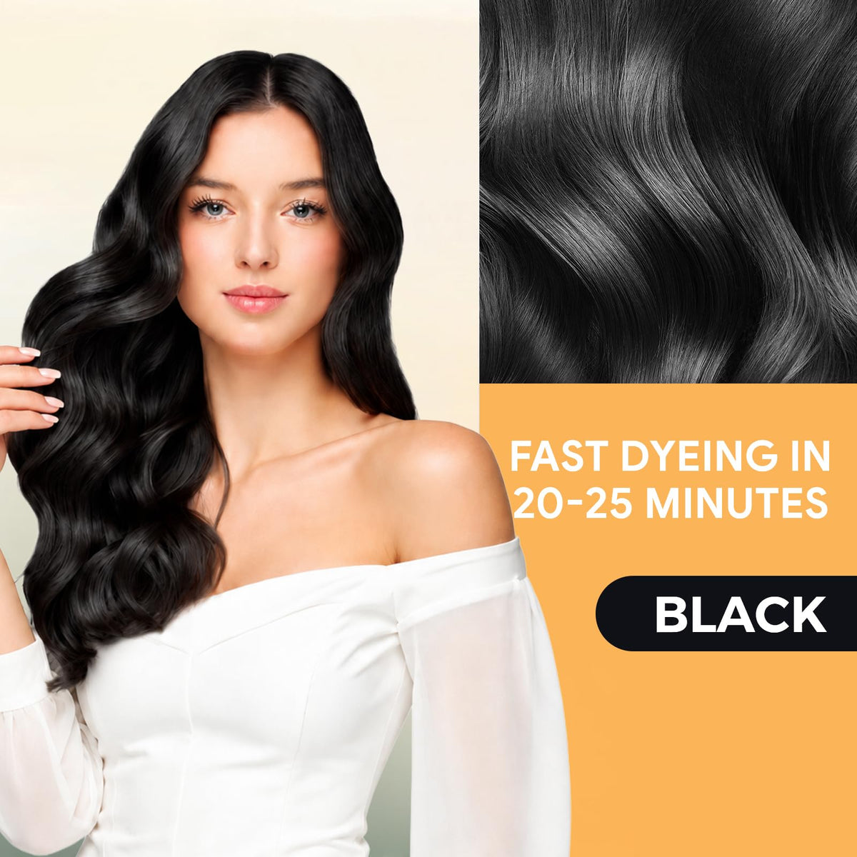 YOURTONE application on dry hair with gloves, fast 20–25 minute at-home coloring