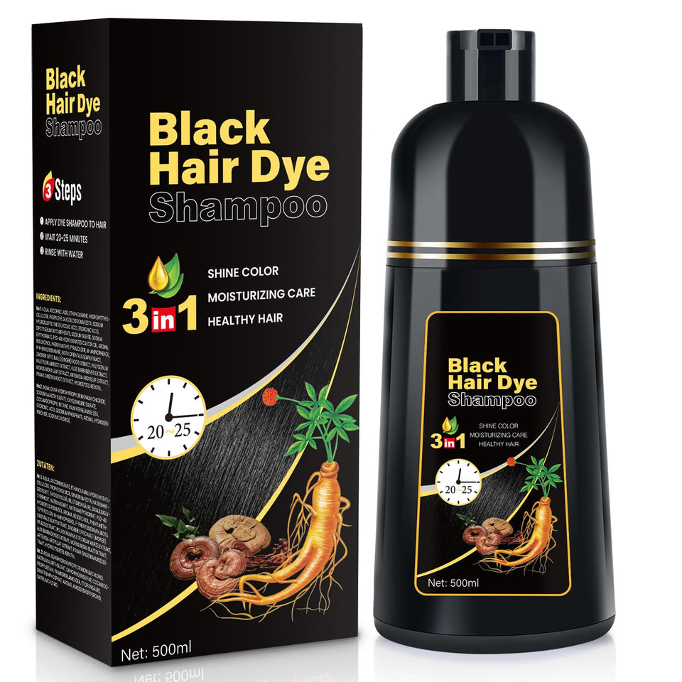 YOURTONE front packaging showing label and black shampoo benefits