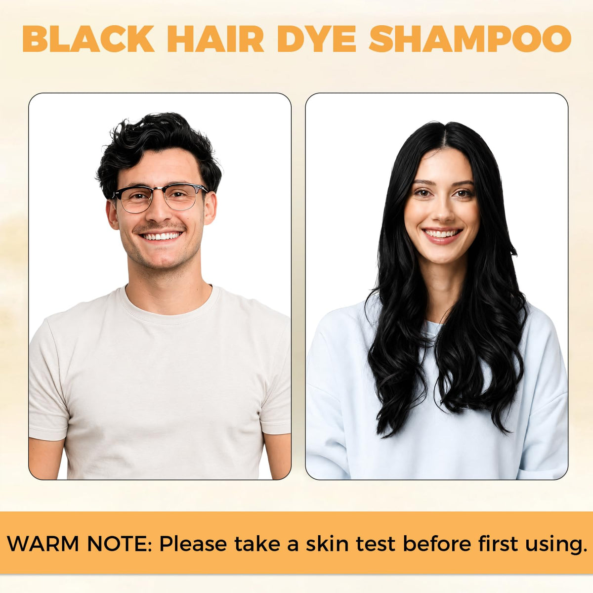 YOURTONE creamy black shampoo texture close-up, pigment-rich formula visible