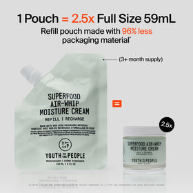 Youth To The People jar on bathroom vanity styled in skincare routine setting