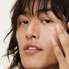 Youth To The People before and after visual illustrating brighter under-eye look