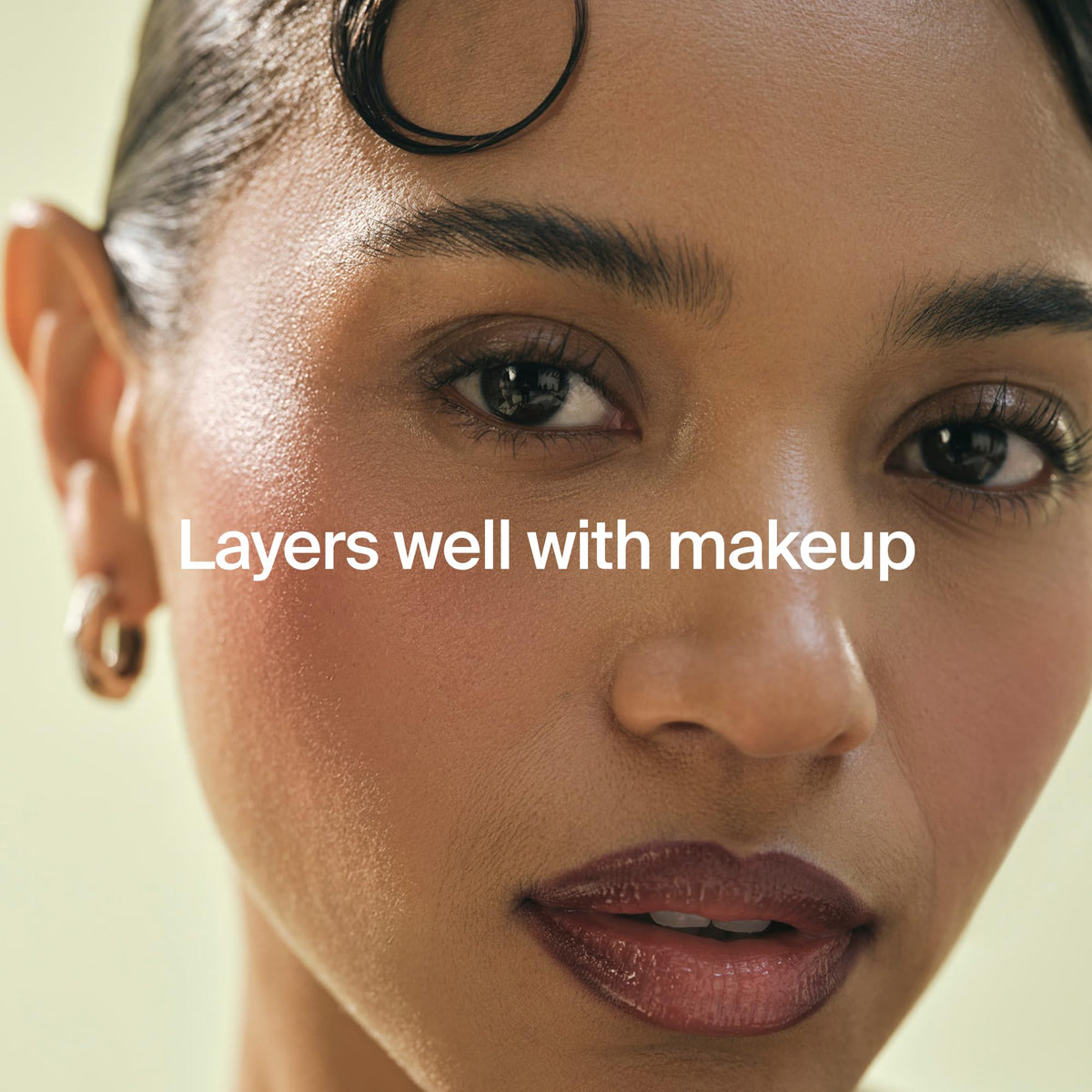 Youth To The People swatch on skin reveals dewy non-greasy finish