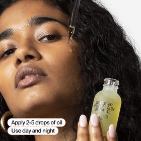 Youth To The People oil staged in nighttime routine suggesting soothing hydration