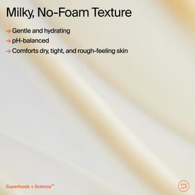 Youth To The People pump dispensing cleanser illustrating easy morning use