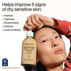 Youth To The People texture close-up highlighting creamy hydrating formula