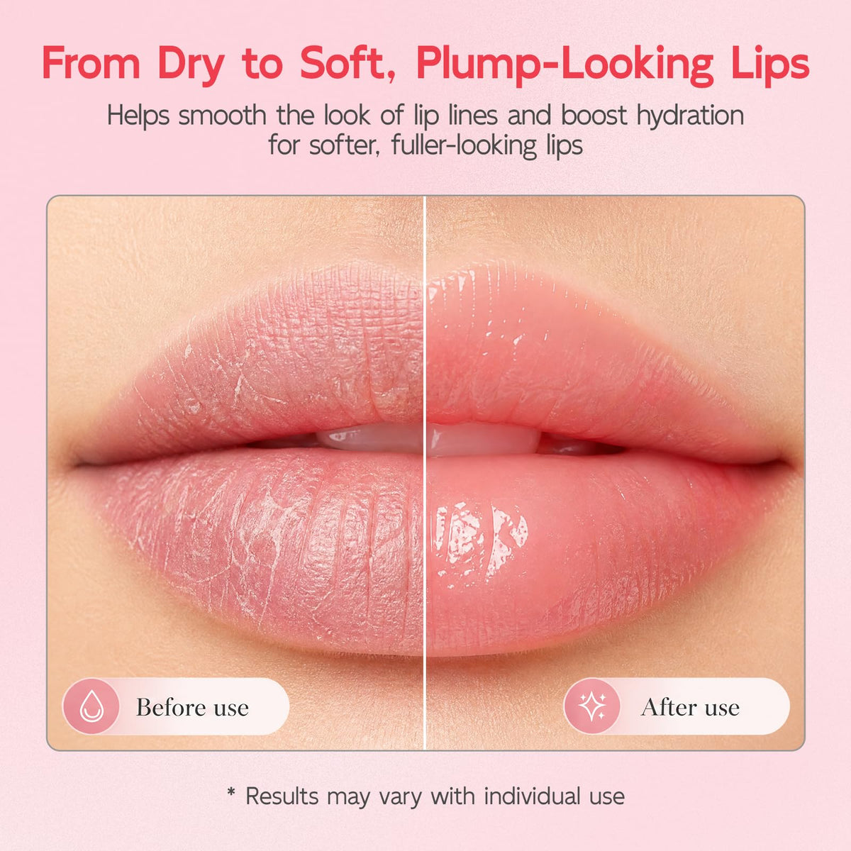 YouthVibe being applied to lips demonstrating comfortable non-sticky finish