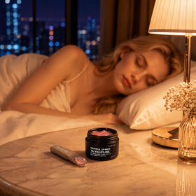 YouthVibe label close-up listing collagen, Volufiline, PDRN and shea butter