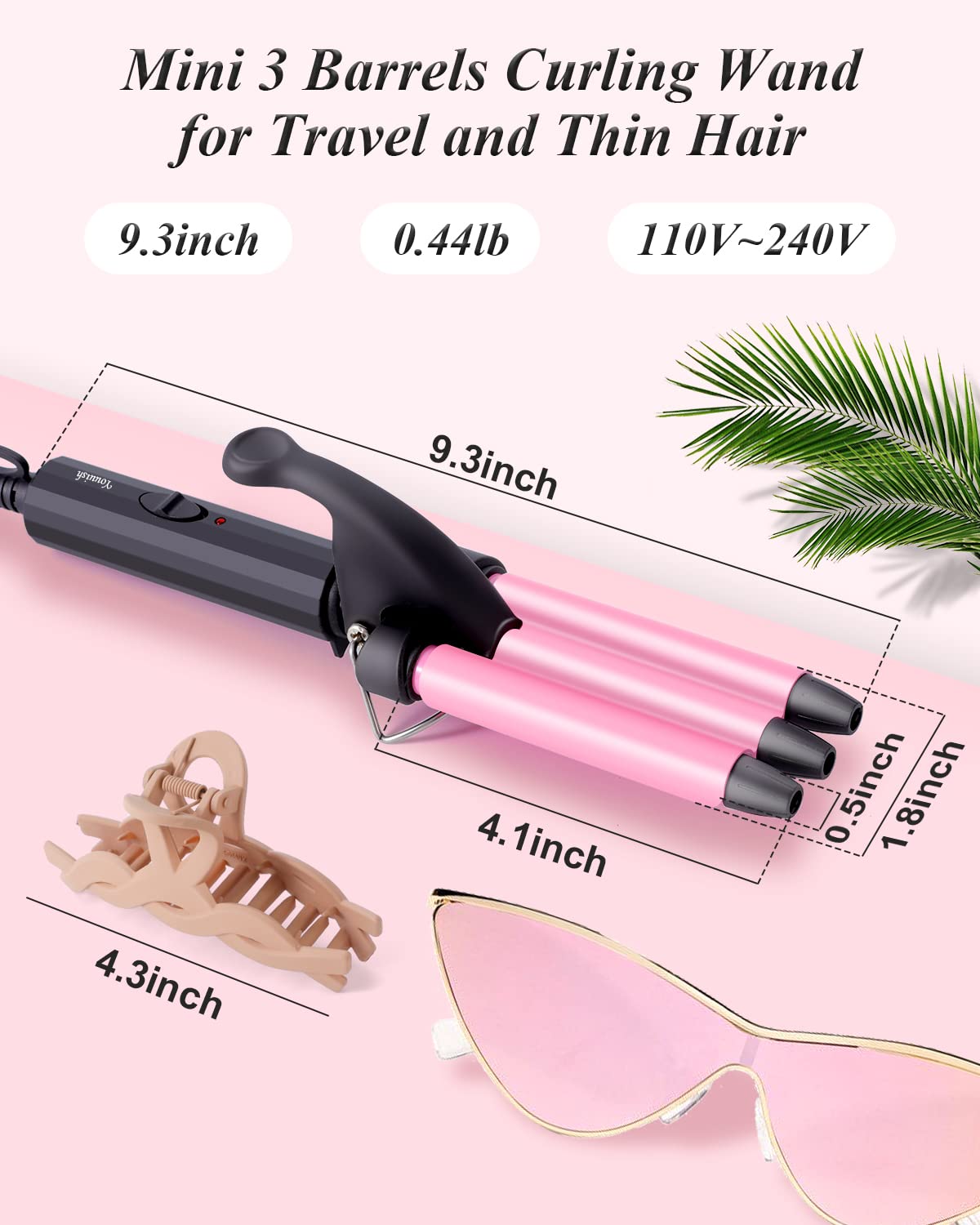 Youuish styling short hair to create tight waves and added volume