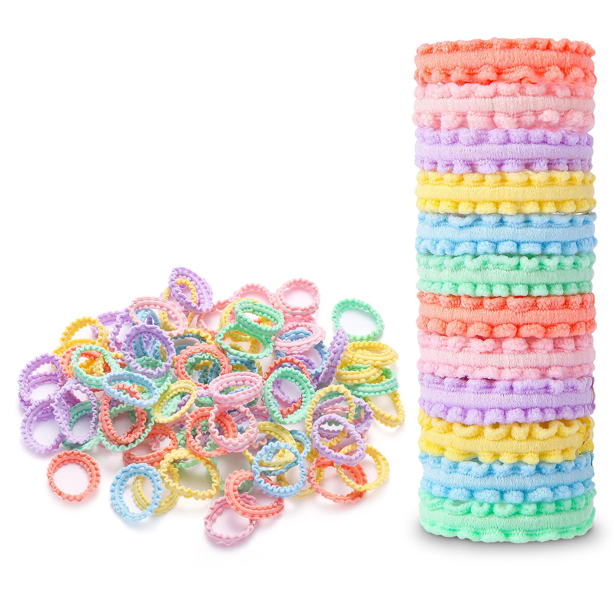 YOUXUAN front packaging showing 100-piece multicolor bands and convenience