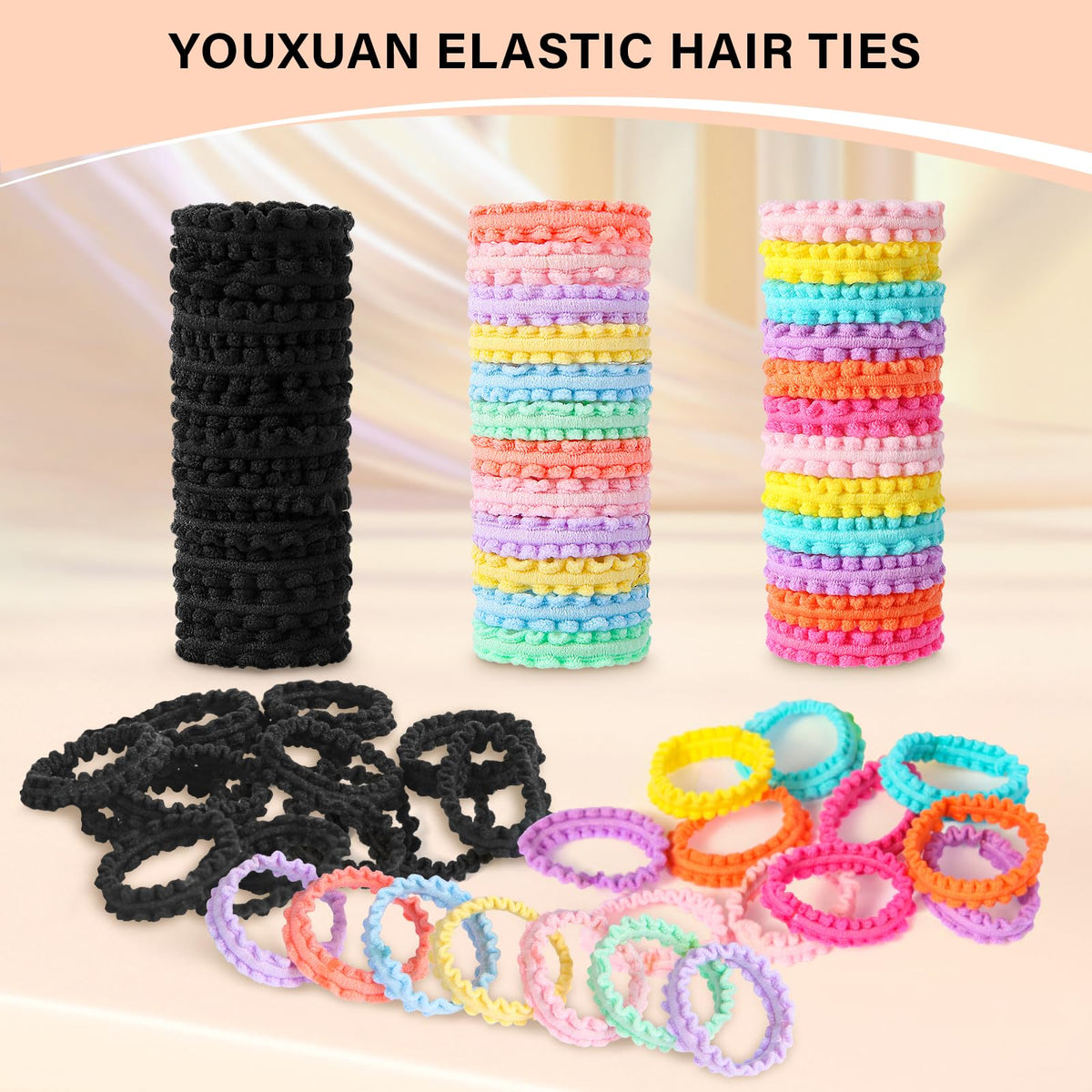 YOUXUAN opened pack with bands scattered showing full 100-piece supply