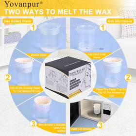 Yovanpur applicator inserted at nostril edge demonstrating quick hair removal