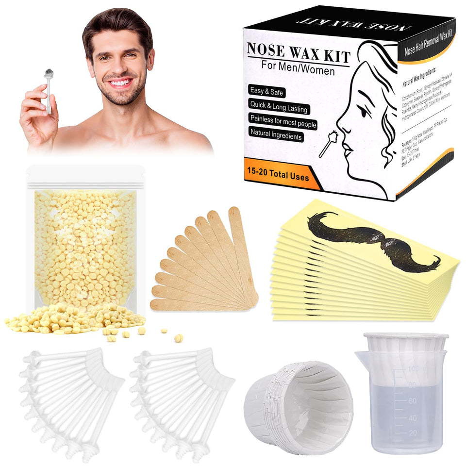 Yovanpur front packaging showing full nose wax kit and accessories for easy home grooming
