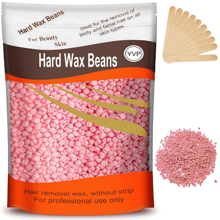 Yovanpur front pouch showing product packaging and clear benefit for at-home waxing