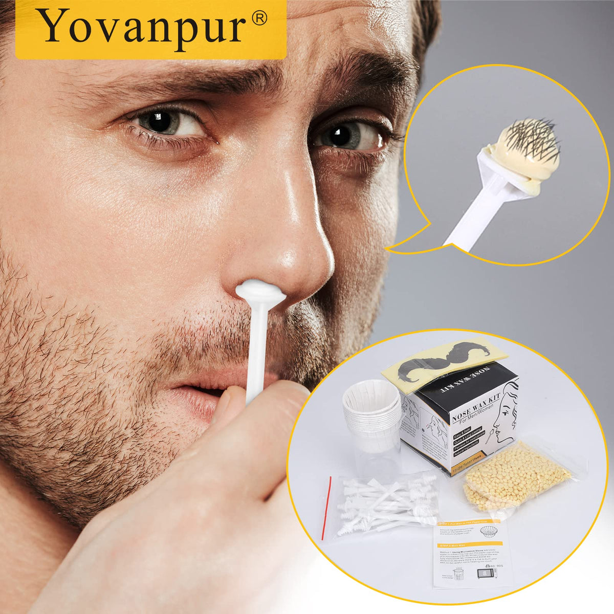 Yovanpur kit staged in bathroom to illustrate convenient at-home grooming routine