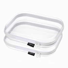 YQBRAO front view medium clear case shows organized protection