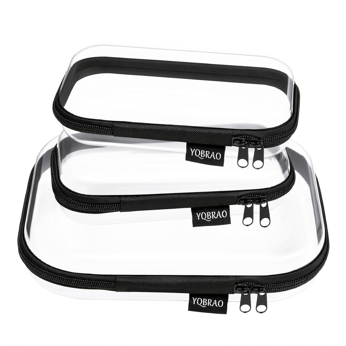 YQBRAO front view clear pouch showing contents and fast identification benefit
