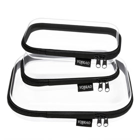 YQBRAO front view clear pouch showing contents and fast identification benefit