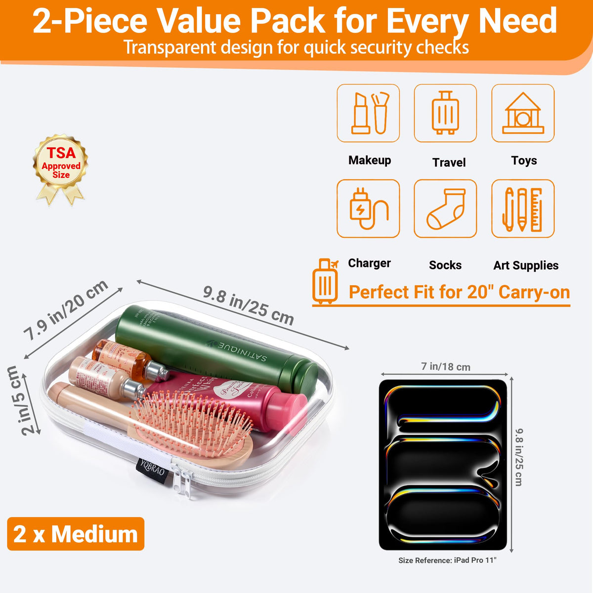 YQBRAO pouch inside a diaper bag for quick visible access