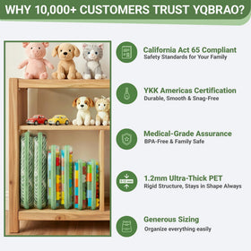 YQBRAO rigid 1.2mm PET edge profile showing crush-resistant construction benefit