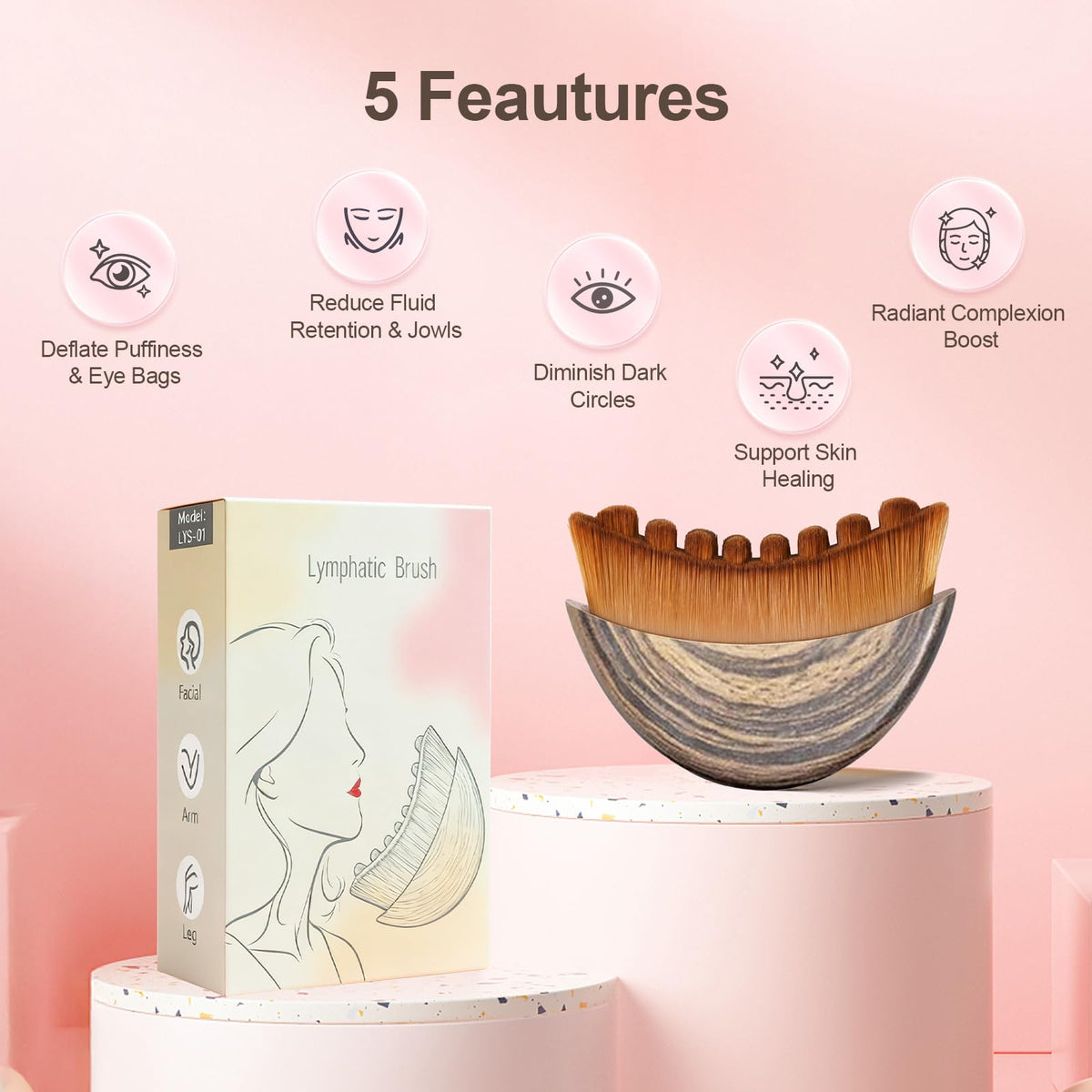 Yqzjjjust brush beside facial oil to show improved glide and product absorption