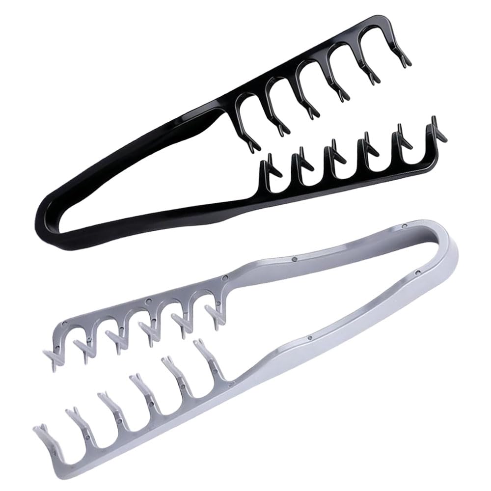 YRAKOZIN front view of both combs showing compact design and grip for easy styling