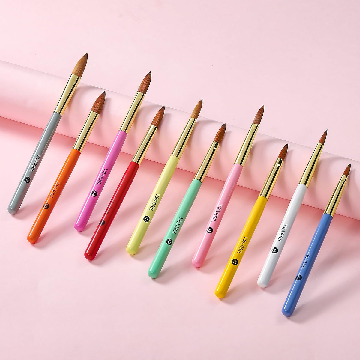 Yrarbil scale comparison beside common tools to show brush length and working size