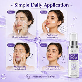 YRNVK application on face demonstrating targeted spot treatment and smoothing