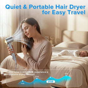 YSATERY travel pouch with dryer and attachments for compact packing convenience