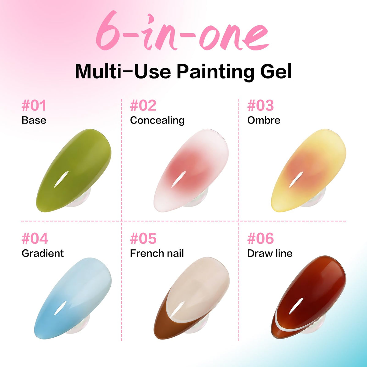 YSC finished ombre nails detail highlighting glossy salon-like shine