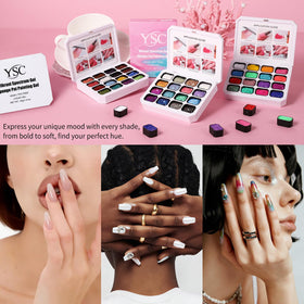 YSC sponge dabbing gel showing easy ombre creation and time savings