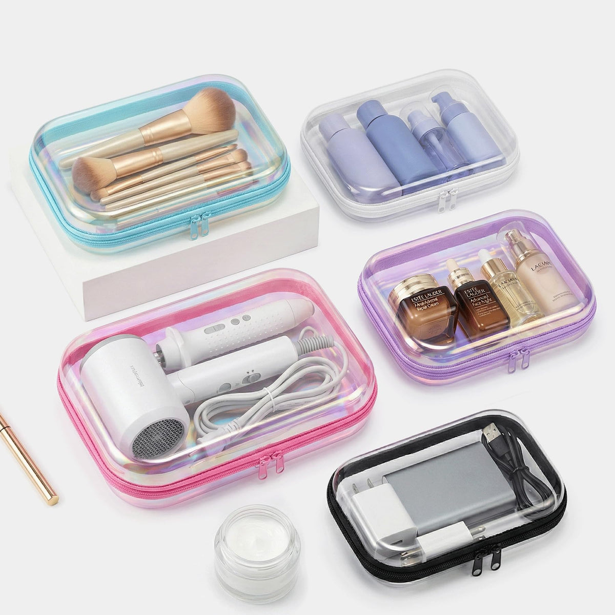YSHXNX toiletry bag on bathroom counter displaying neat everyday access