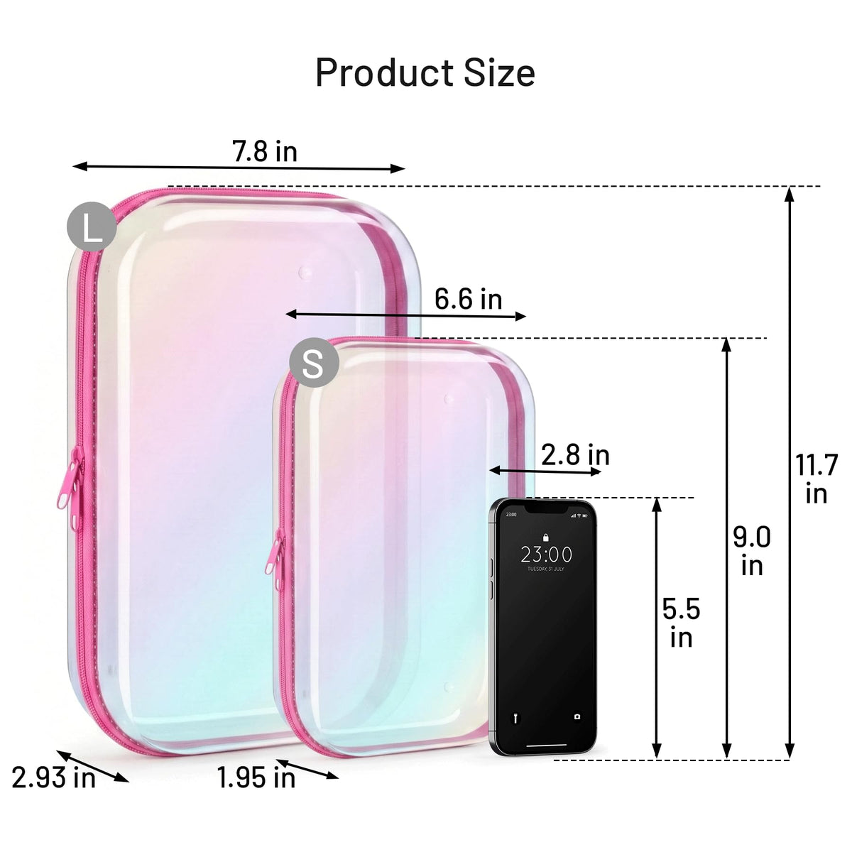 YSHXNX two hard-shell bags stacked to demonstrate layered packing efficiency