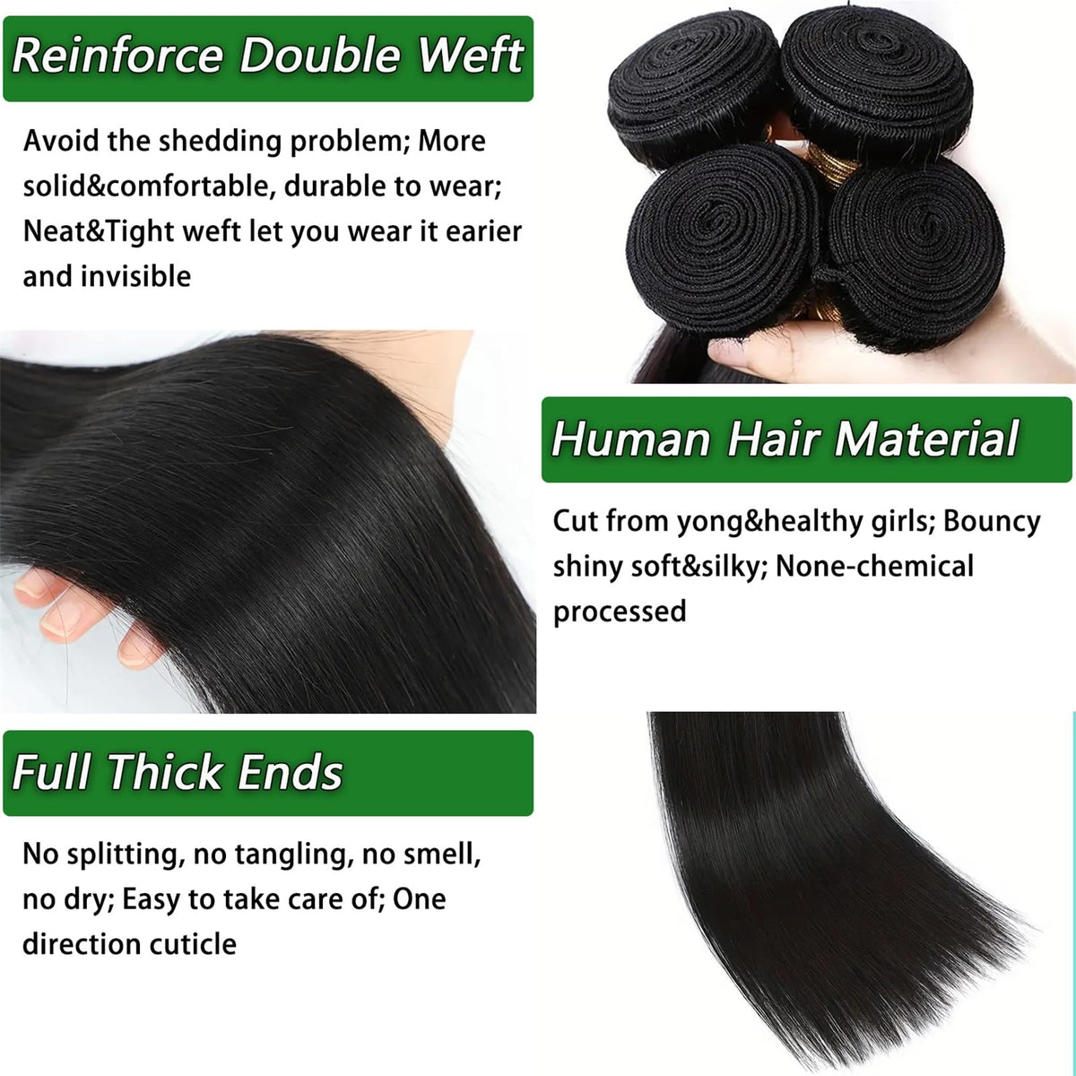 Ysivonu weft close-up displaying double machine weft for reduced shedding