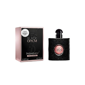 Yves Saint Laurent mini front view showing elegant bottle and brand recognition benefit
