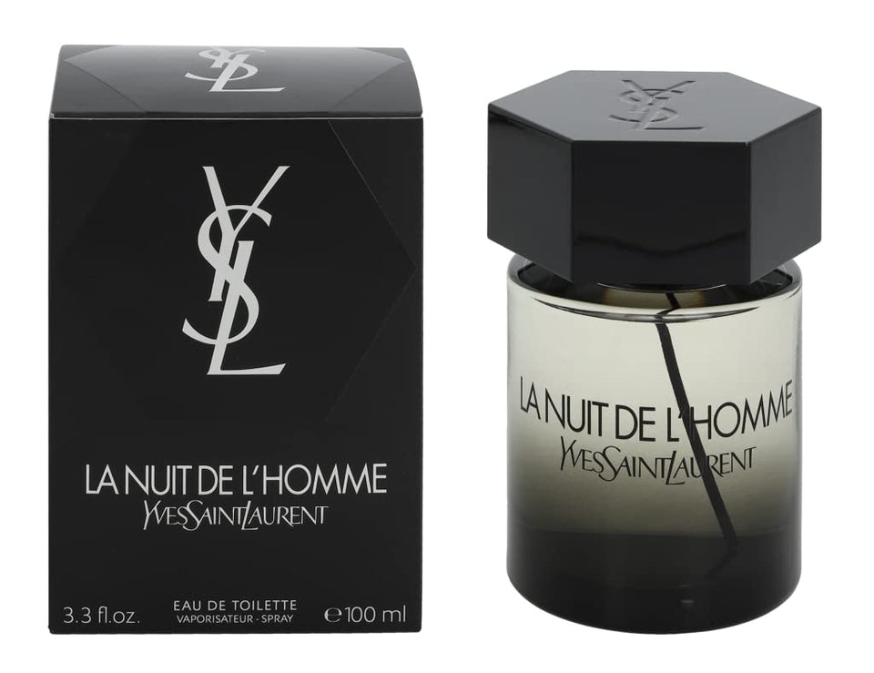 Yves Saint Laurent front bottle view showing sleek bottle and brand elegance