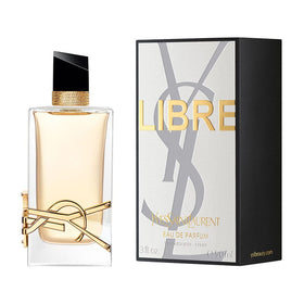 Yves Saint Laurent Libre boxed packaging displayed, protects fragrance and gift-ready