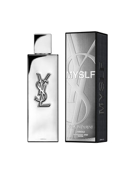 Yves Saint Laurent close-up of bottle cap and glass detail showing premium finish