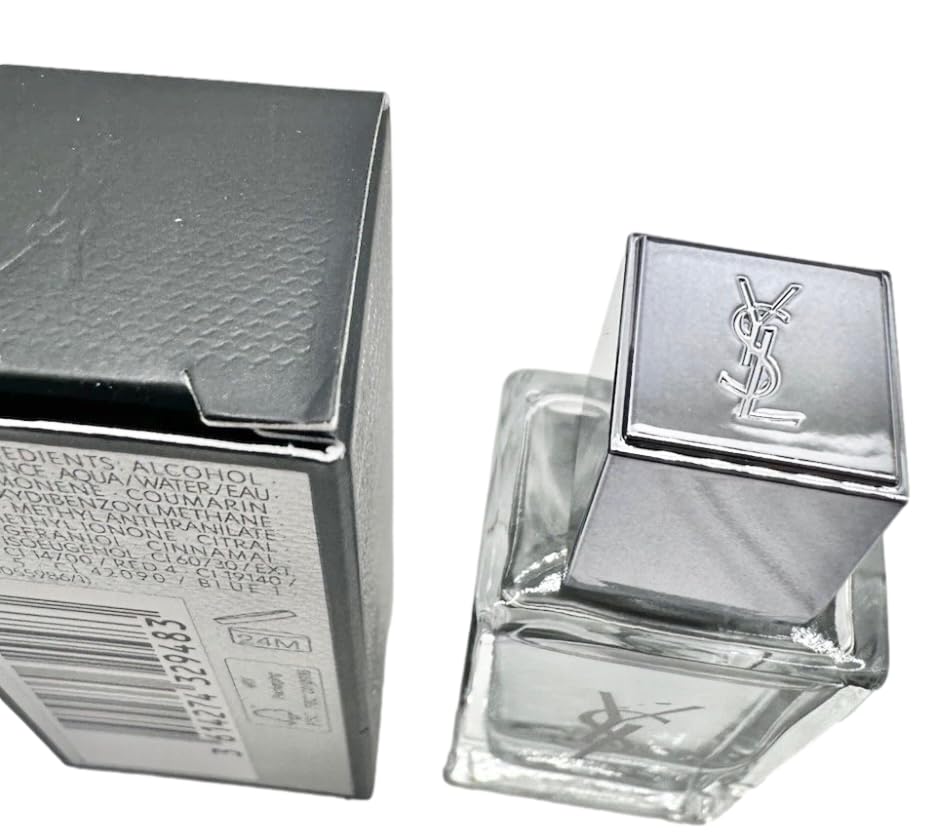 Yves Saint Laurent mini next to a credit card for size comparison showing compact portability