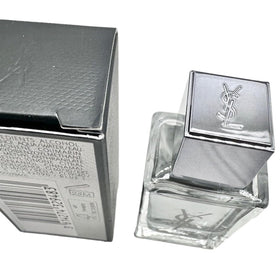 Yves Saint Laurent mini next to a credit card for size comparison showing compact portability