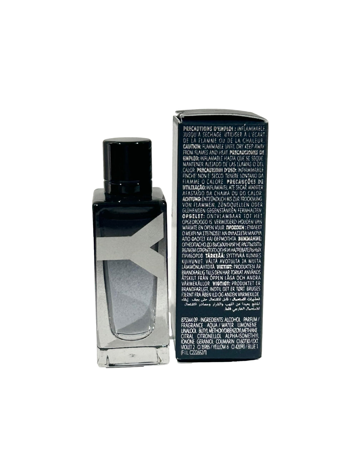 Yves Saint Laurent close-up of parfum liquid and bottle detail highlighting premium finish