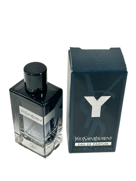 Yves Saint Laurent Y Men mini in travel bag demonstrating portability and on-the-go convenience