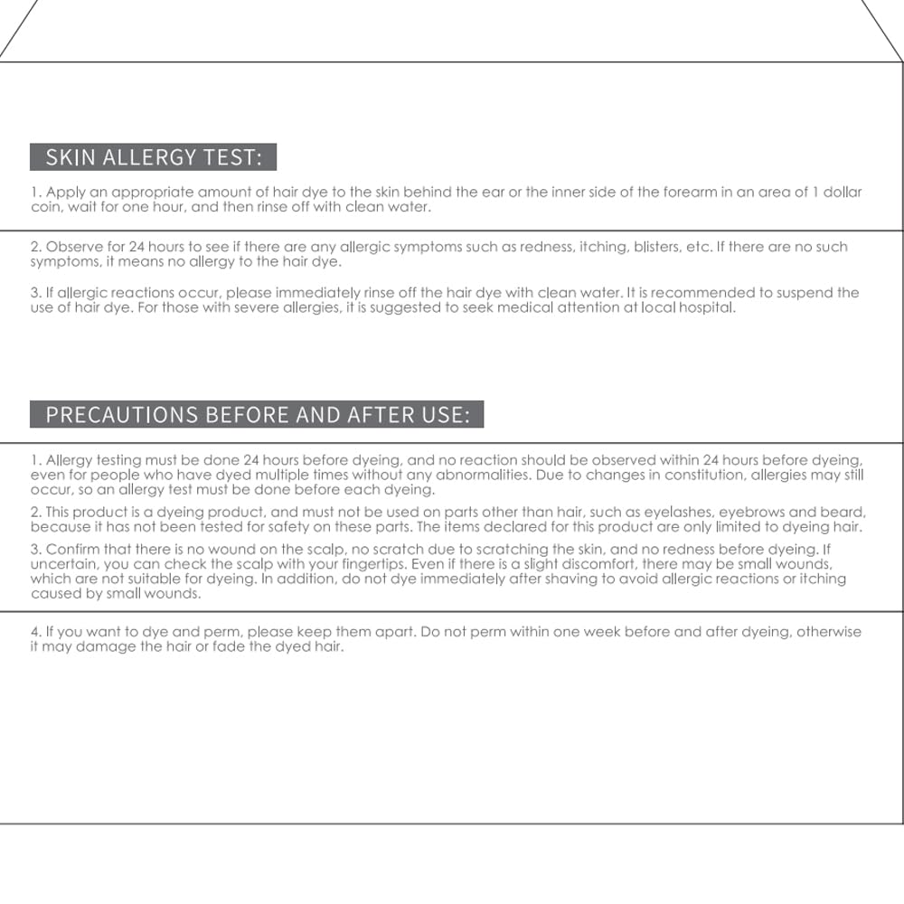 ysnstyle label close-up highlighting ingredients and safety instructions